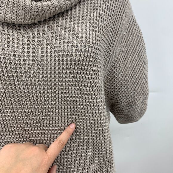 Ugg Australia Cowl Neck Knit Tunic Sweater Womens M Medium Doeskin Dolman Sleeve - Picture 6 of 16